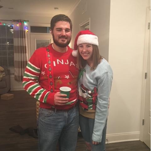 Wes came to my apartment in Lexington for a Christmas party! I started to say I love you this night, and stopped halfway through the sentence.... "I looo...ohh..." HAHA!