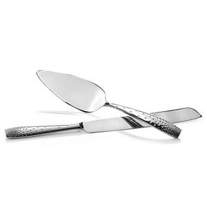 Nambe Tilt Dazzle 2-Piece Stainless Steel Cake Knife and Server Set