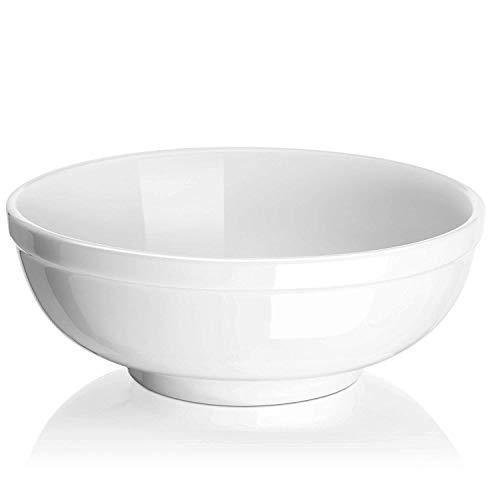 DOWAN 3 Packs Porcelain Soup Bowls, 32 Ounces for Cereal, Salad, and Pasta Bowls, White