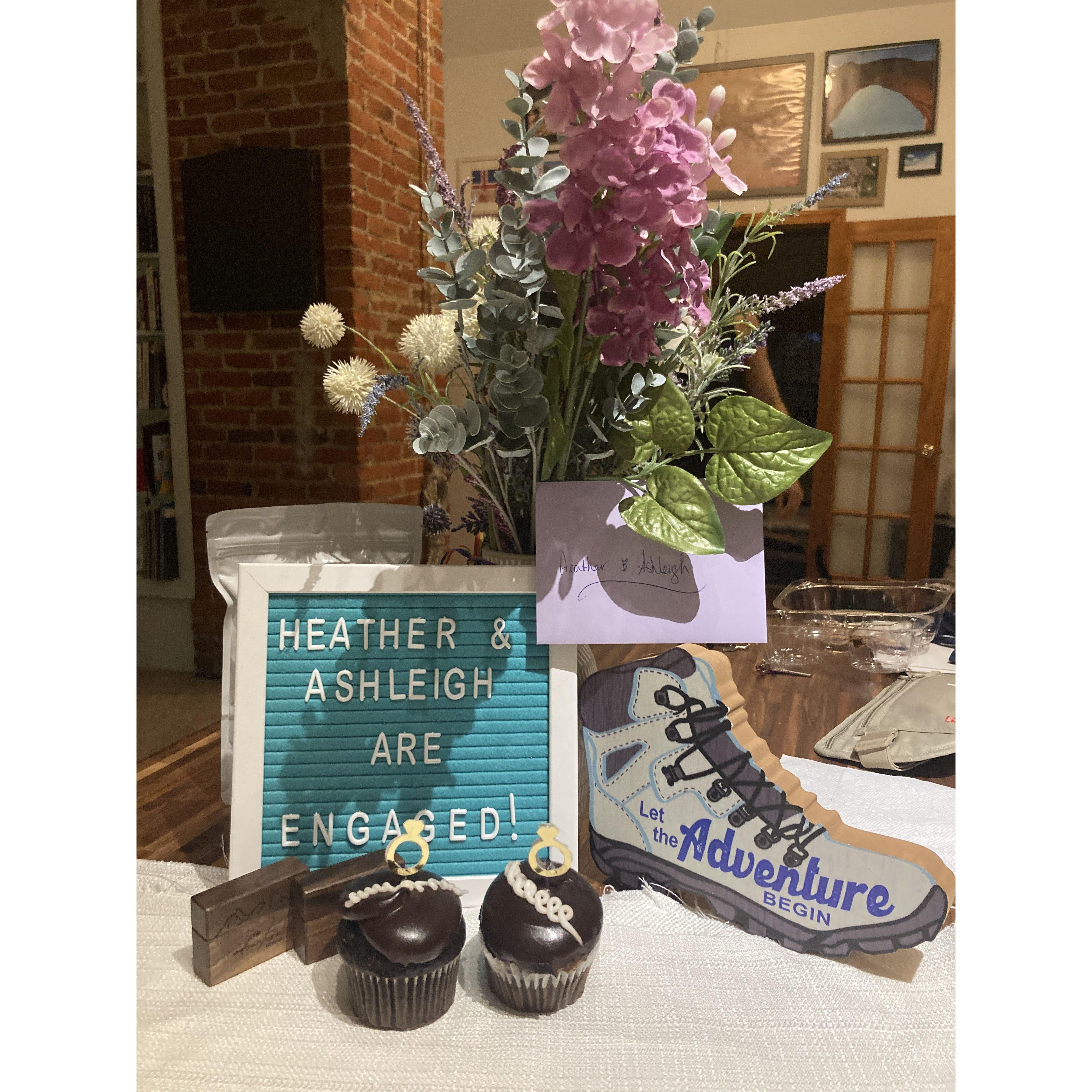 Our friends surprised us with this wonderful welcome home from Ireland/Scotland. 