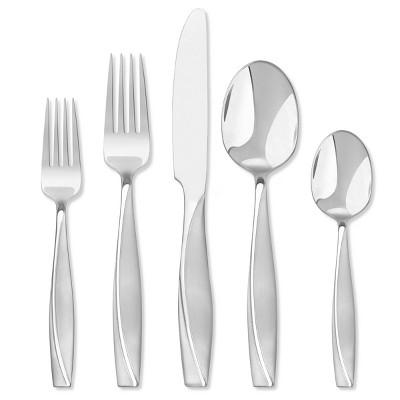 Hampton 20pc Stainless Steel Forge Londontown Frosted Silverware Set