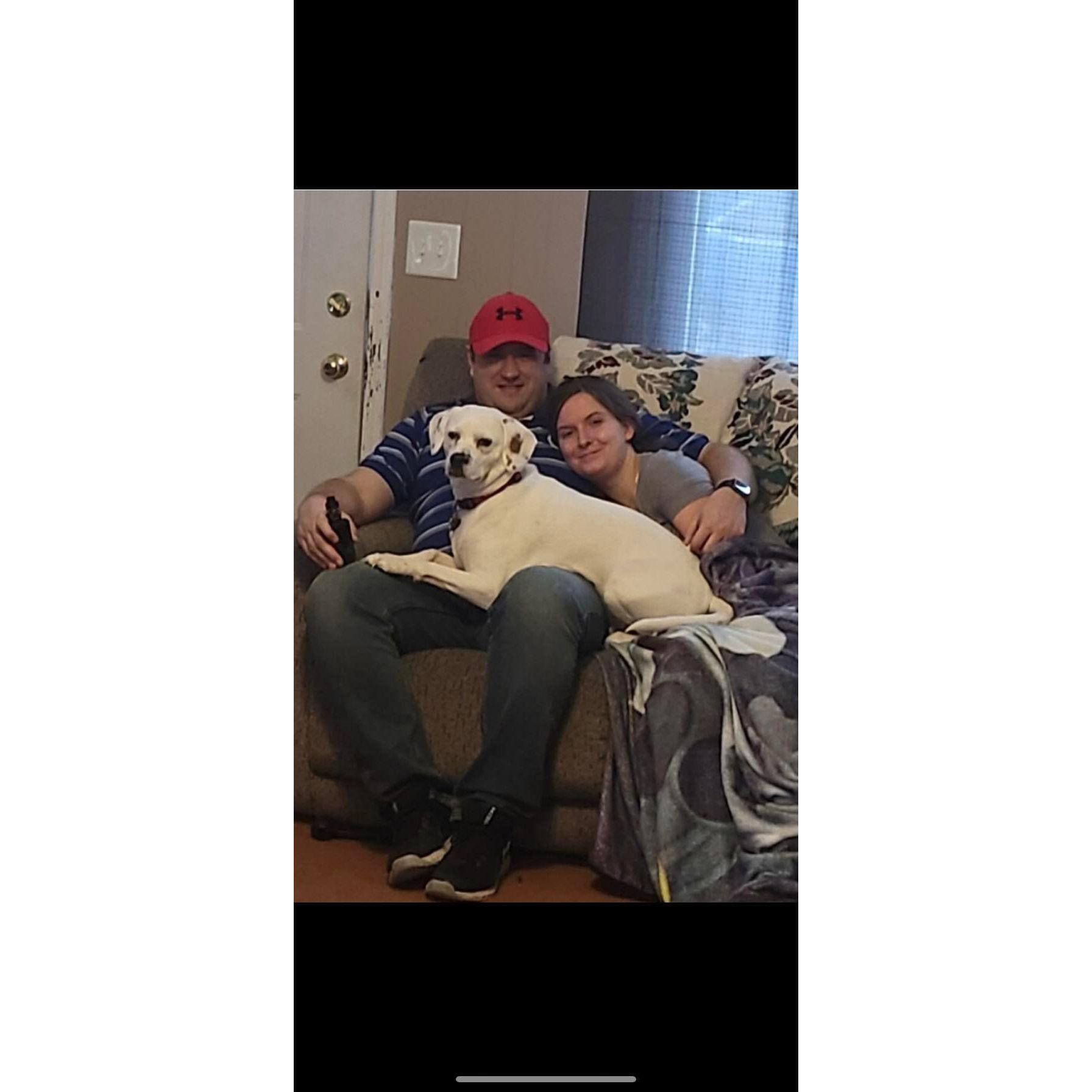 Our first Super Bowl party! Zuko couldn't miss out on the snuggles.