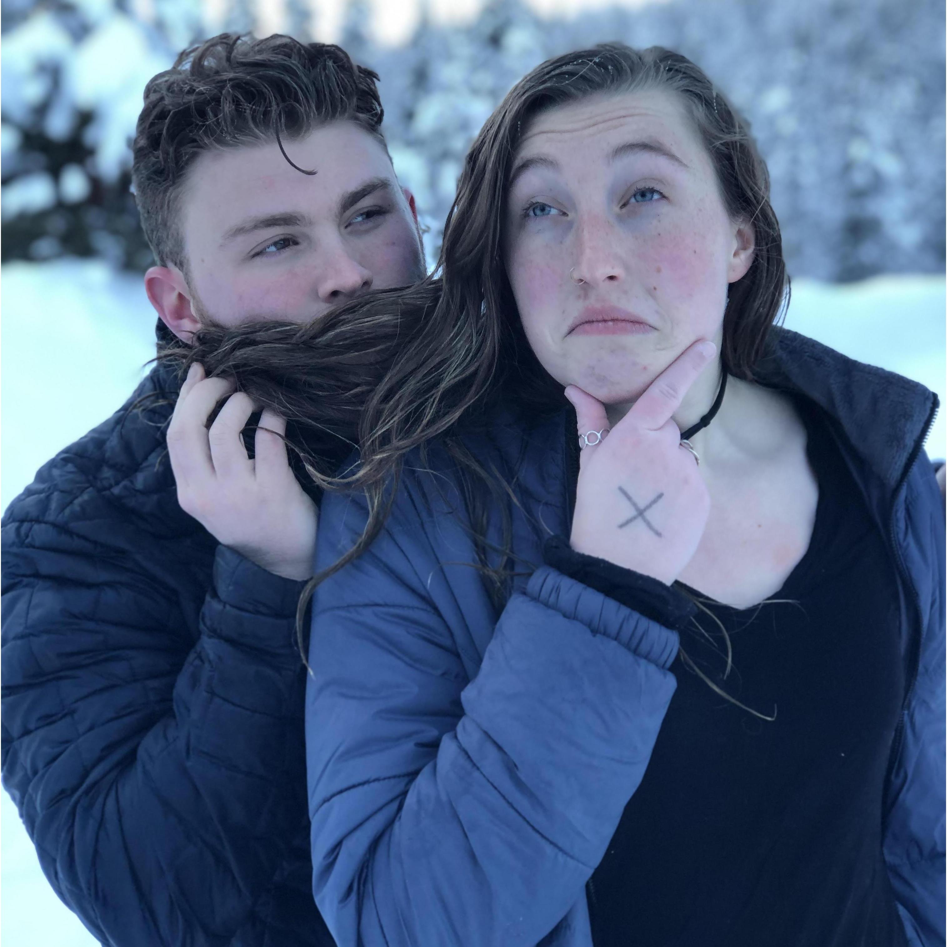 Photo shoot after visiting hot springs.