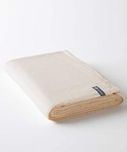 Halfmoon Yoga Blanket, 100% Cotton, 60” x 80”, Natural Weave - Handwoven Blankets & Throws with Flat Selvage Edges for Home, Yoga Practice - Large Vintage Blanket - Premium Meditation Room Decor