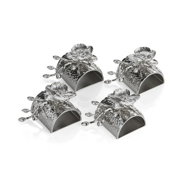Michael Aram White Orchid Set of 4 Napkin Rings
