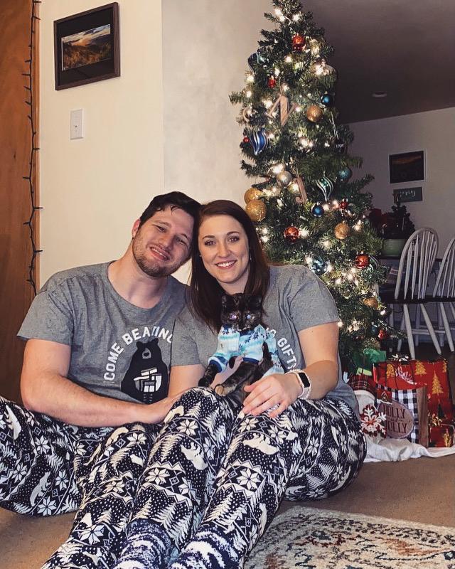 Our first Christmas as a family, Juniper included!