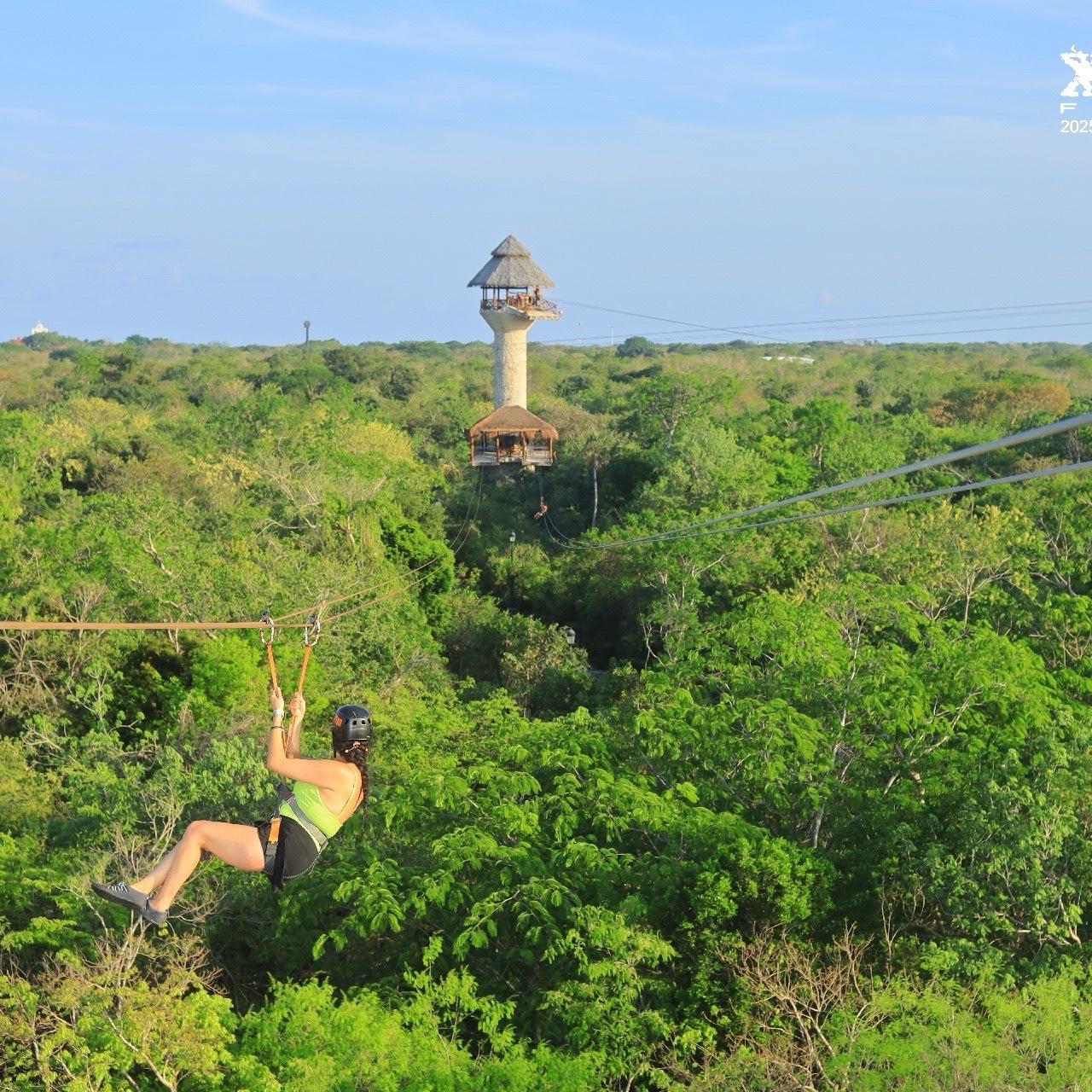 Zip-lining at Xplor!