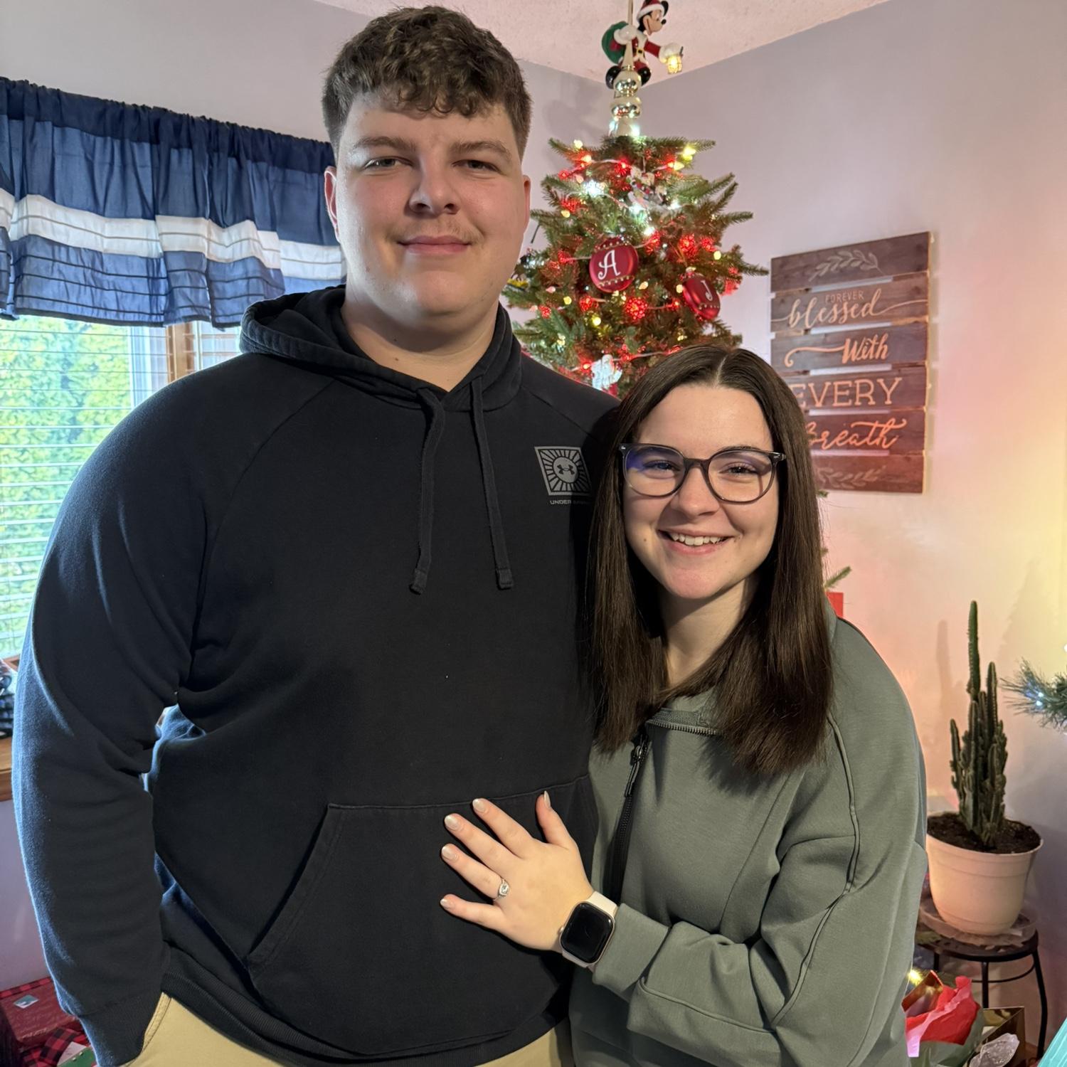 Our first Christmas engaged!!