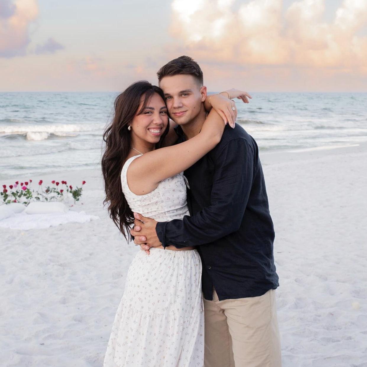 Right after she said "YES"!
