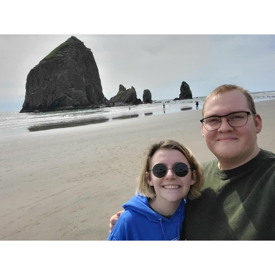 We were recently able to take a trip to Oregon! Krista spent the first few years of her life there and many summers on this beach!