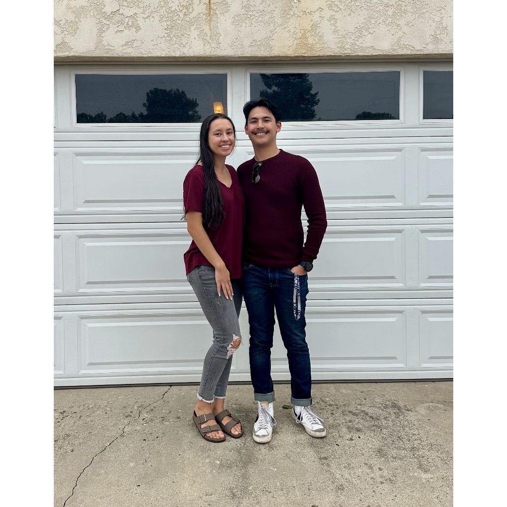 Our first Christmas together. We are forever lucky that both our families live in California.