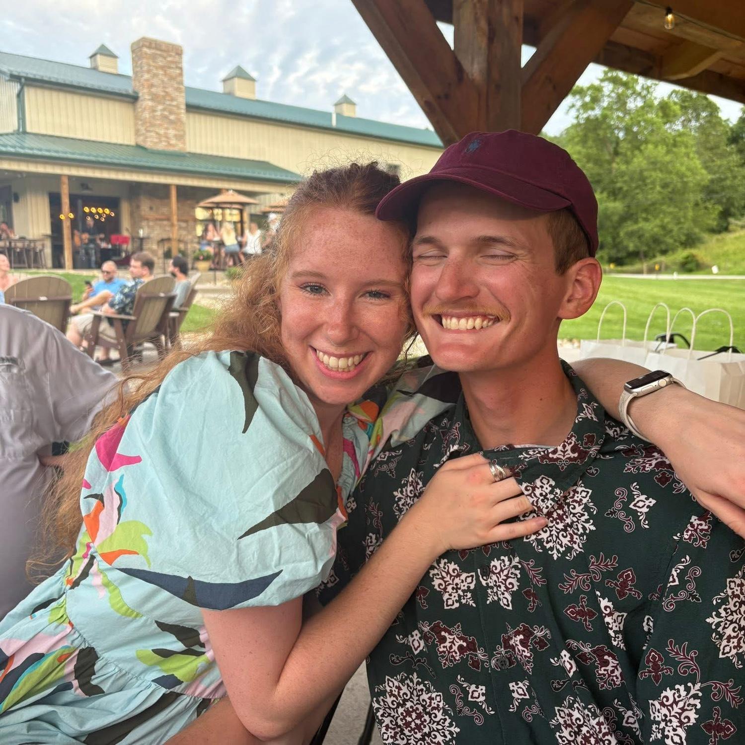 June 2025, celebrating a friend’s love at a pre-wedding event! Jacob asked Angie for Bailey’s hand in marriage this night!
