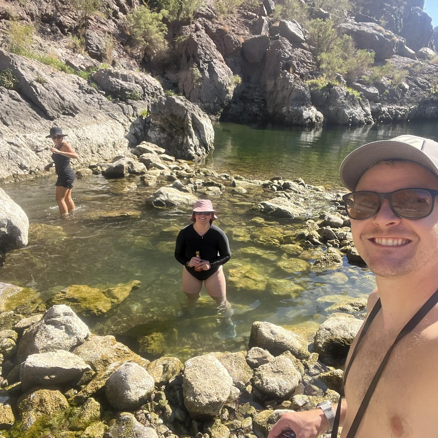 Kayaking down from the Hoover Dam and soaking in the hot springs—worth it (amoeba jokes included).