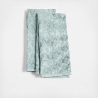 Diamond Pique Dish Towel, Set of 2