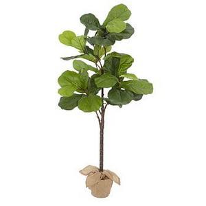 Faux Potted Fiddle Leaf Tree, Medium - 7ft