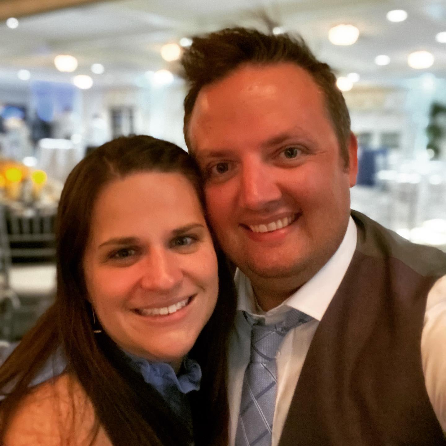 This was our first wedding together. 