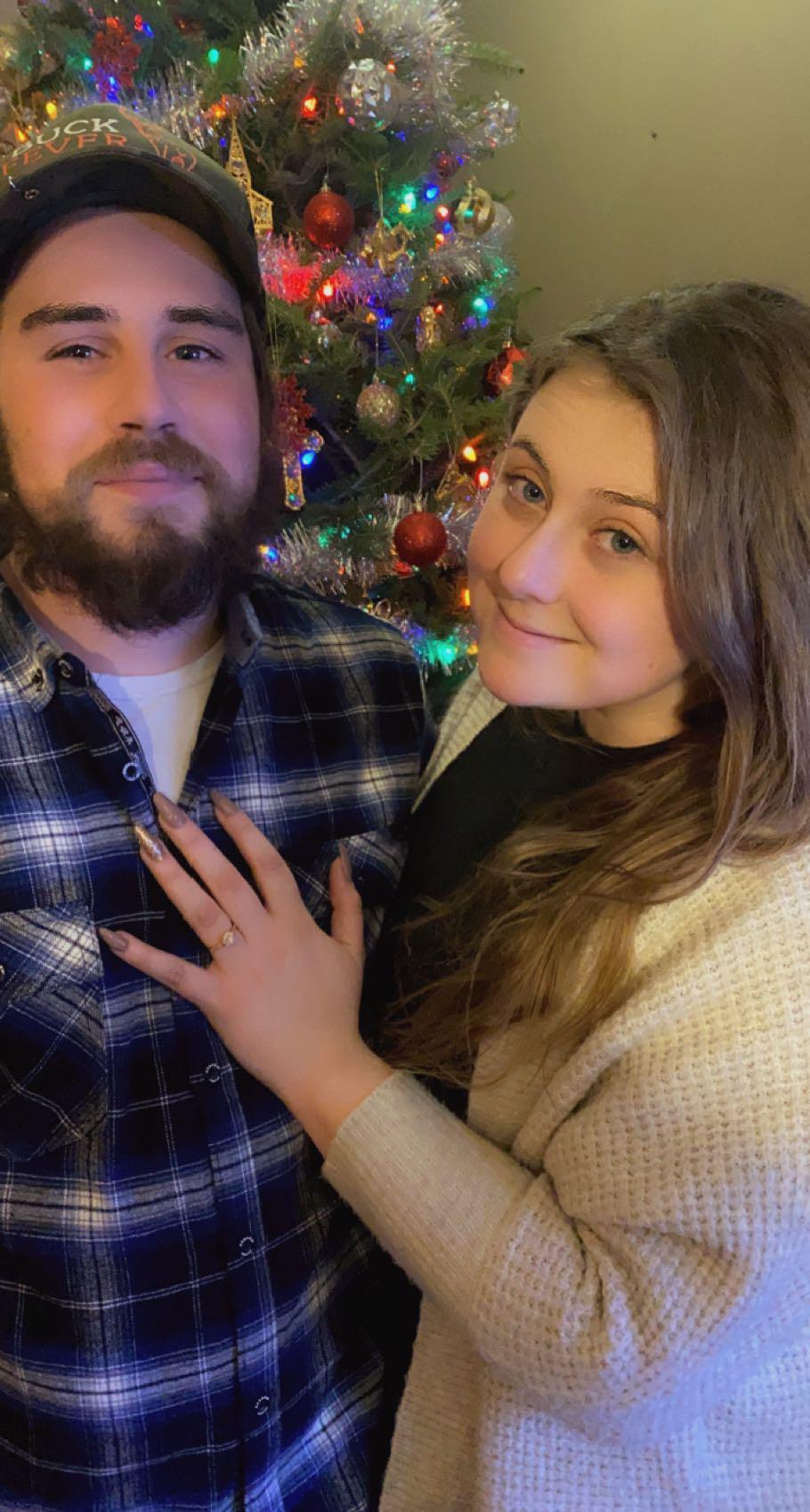 "Okay now let's try to take a nice one" after the engagement.