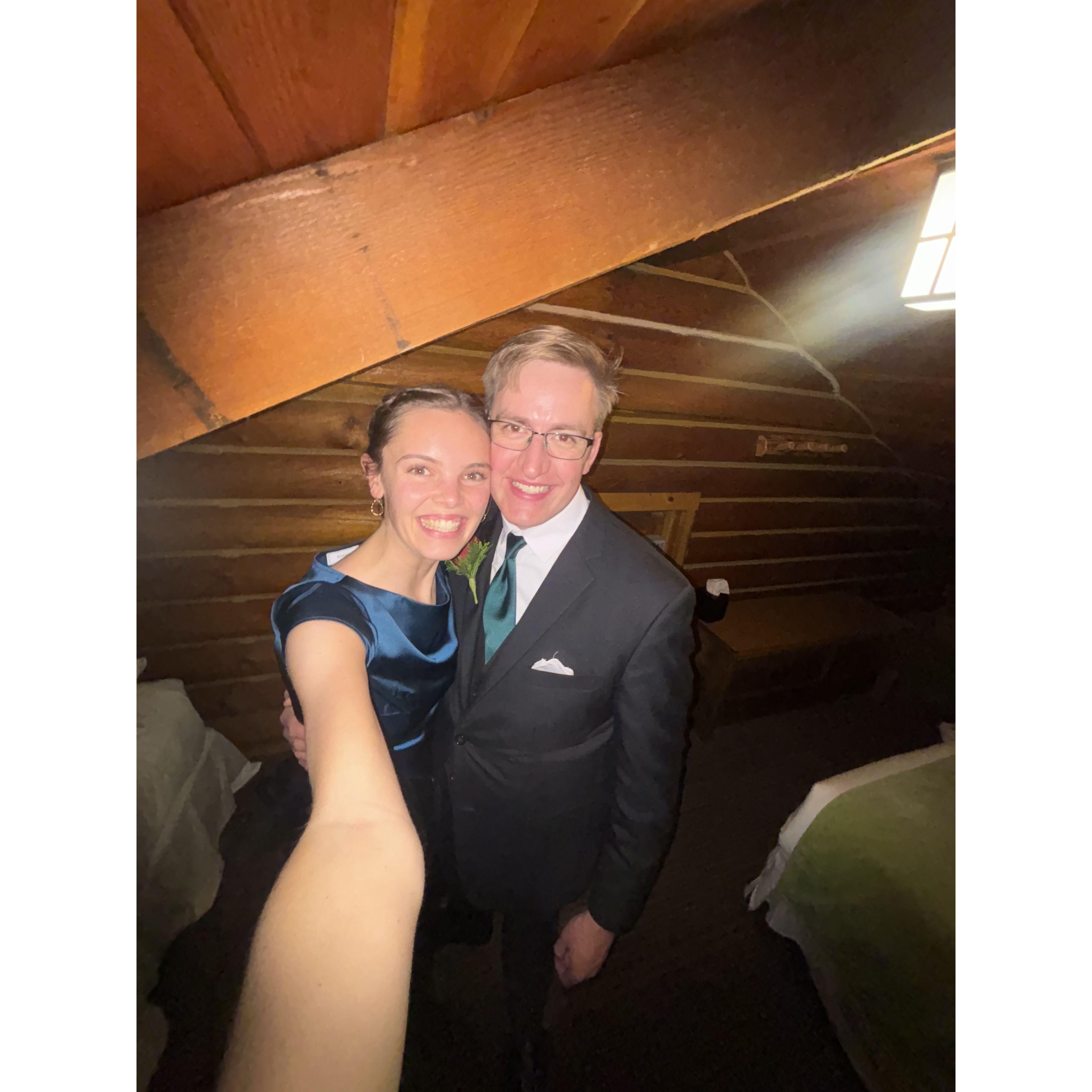 Our first wedding together!