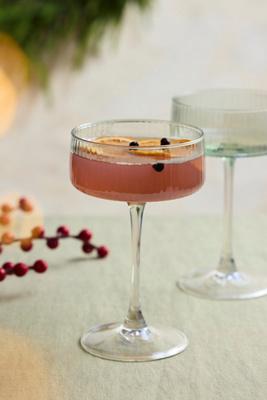 Colorful Glass Coupes, Set of 2