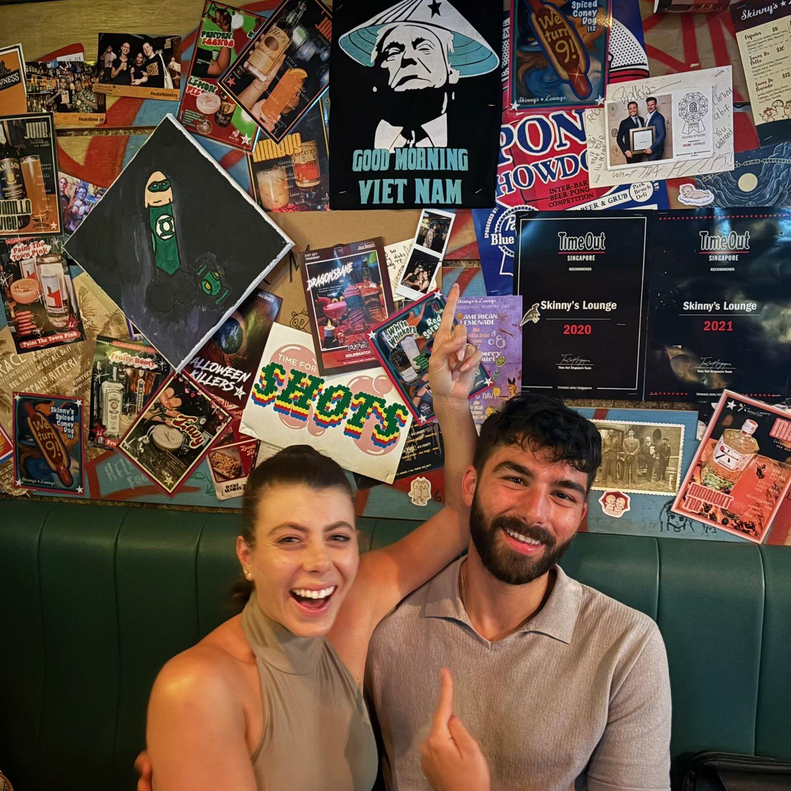 What's this doing in a dive bar in Singapore?