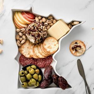Lark Handmade Porcelain State Serving Platter - Minnesota