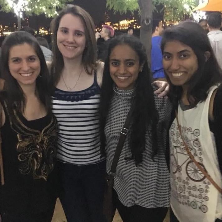 The four musketeers of Amy's medical school experience!