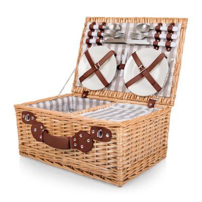 Picnic Time® 22-Piece Insulated Picnic Basket for 4