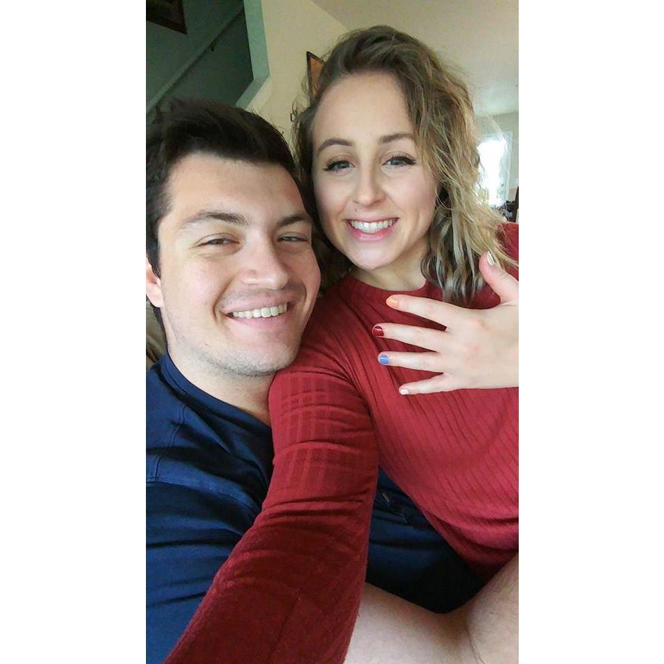 Thanksgiving 2018 when I was trying to show off my turkey nails and some people had to take a double take at the picture because they thought we were engaged...not yet
