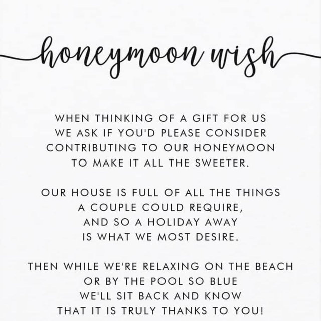 Our Honeymoon Fund