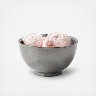 Pewter Stoneware Ice Cream Bowl