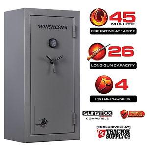 Winchester Safes 26 Long Gun 18.4 cu. ft. Electronic Lock Gun Safe, 45 Min. Fire Rating, Slate at Tractor Supply Co