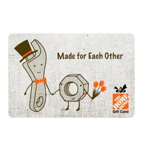 Home Depot Made For Each Other Sketch Gift Card