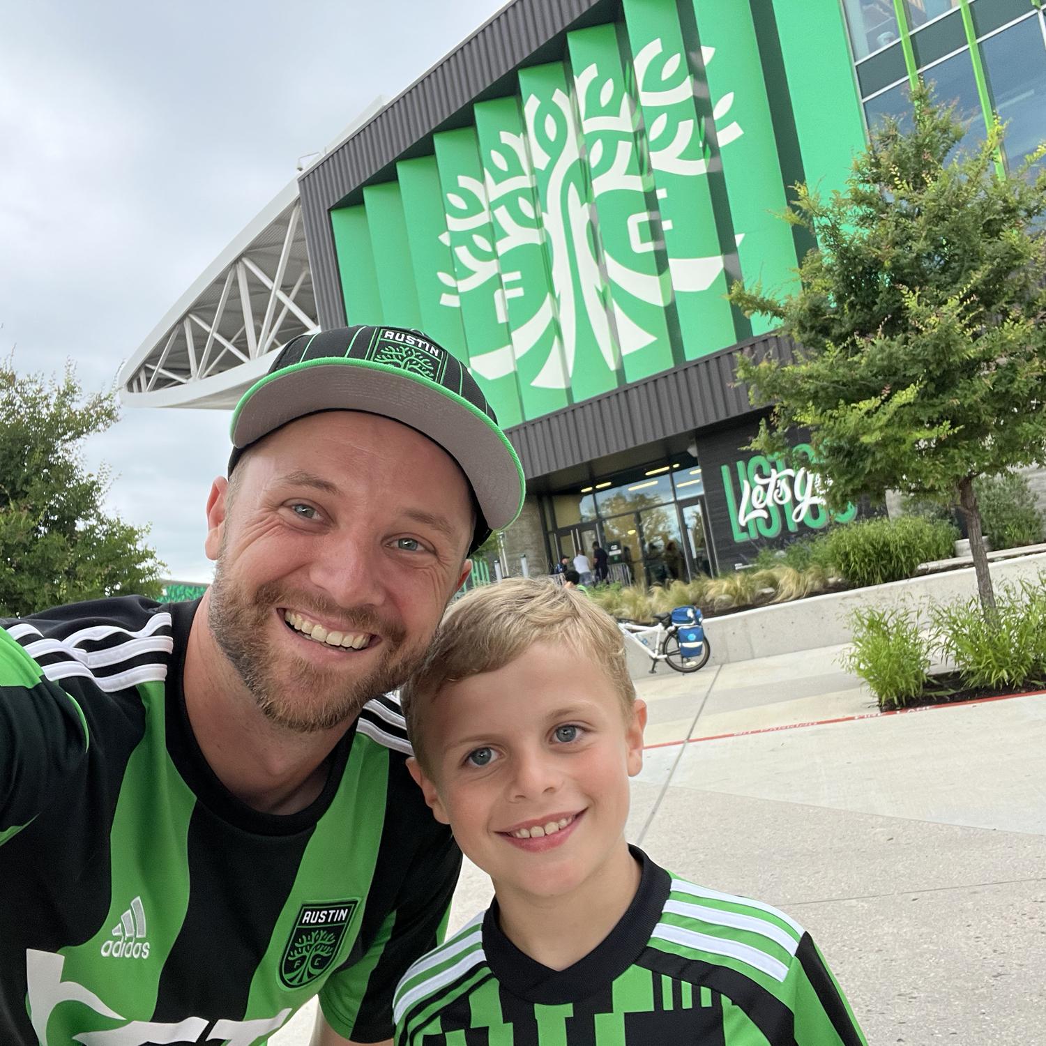 Boys night out to watch the Austin FC game