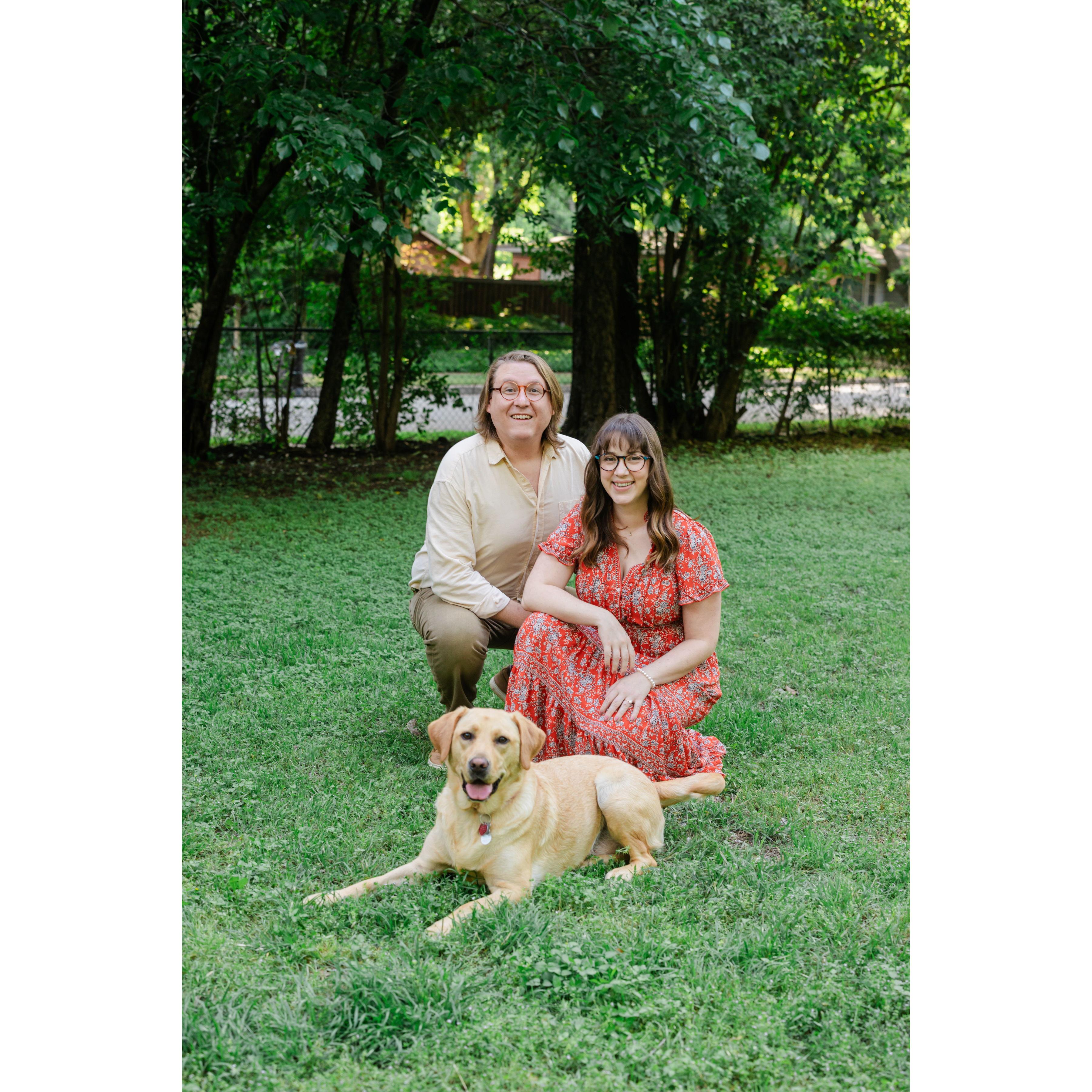 We love our furry babies! This is our sweet dog, Daisy Grace.