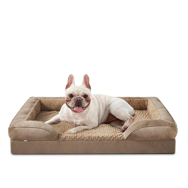 INVENHO Orthopedic Dog Bed for Medium Dogs, Waterproof Dog Bed Medium Size Dog, Egg-Crate Foam Dog Couch Bed with Washable Removable Cover, Waterproof Lining and Nonskid Bottom