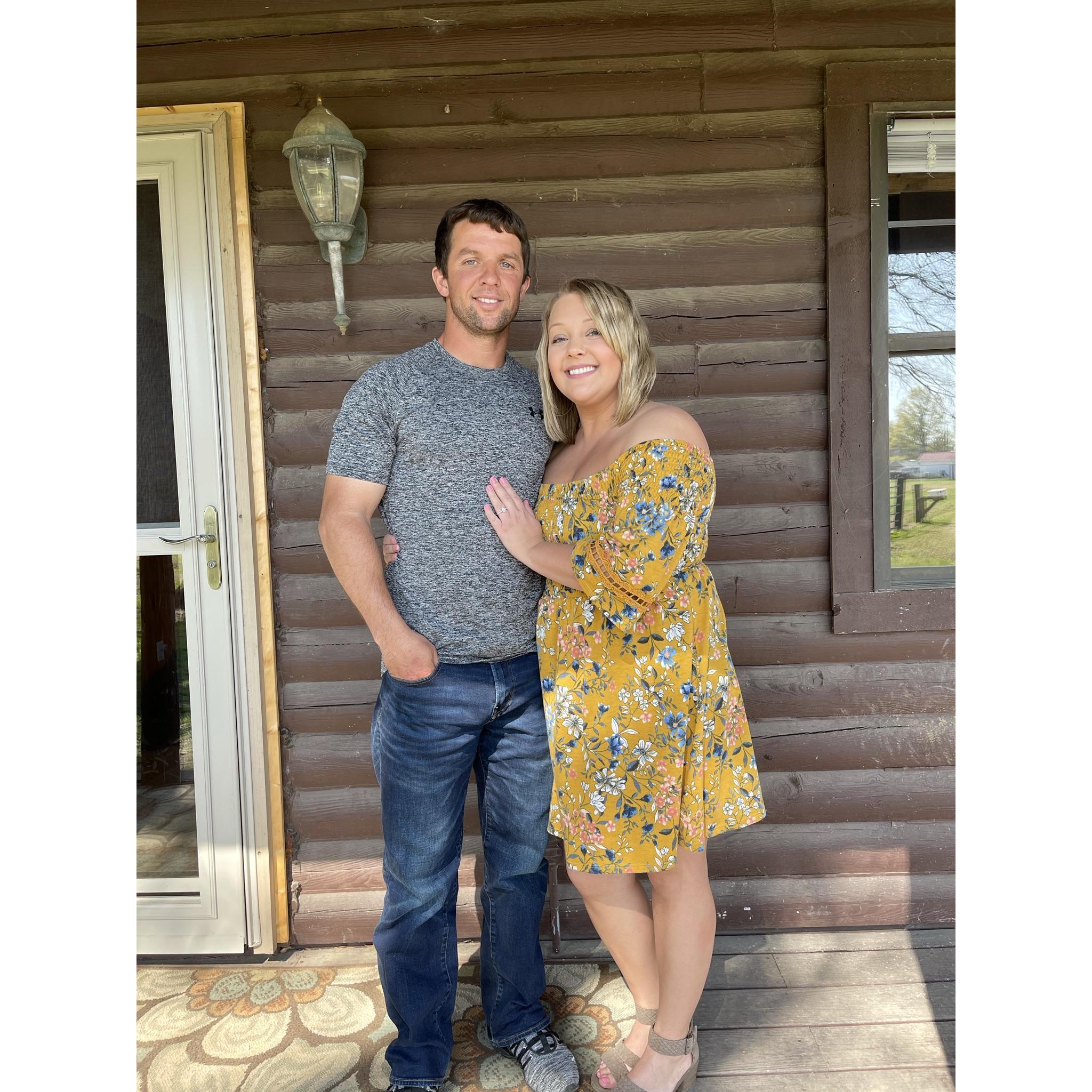The day we got engaged! I couldn’t stop smiling that day, my cheeks hurt. I was so happy. ❤️