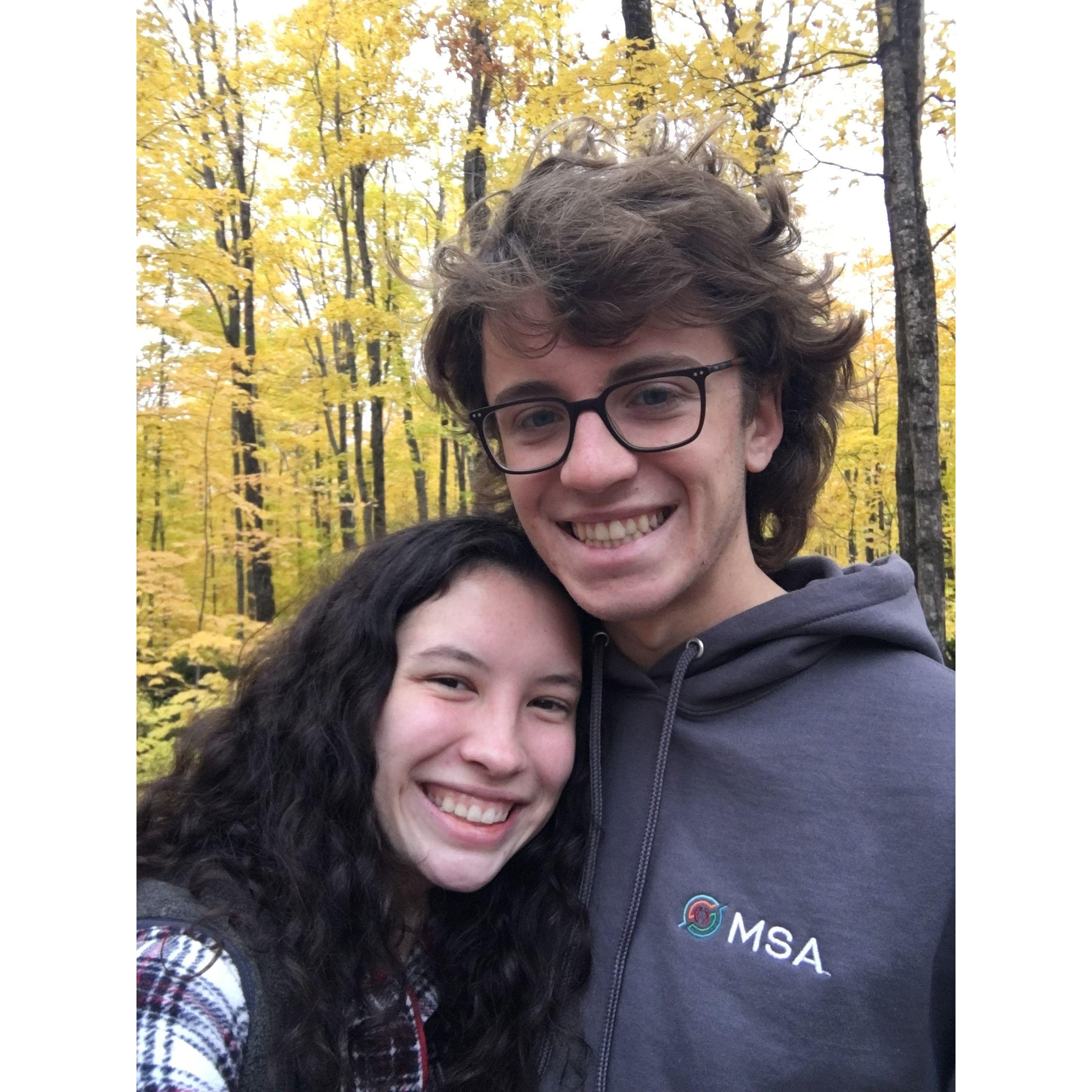 Enjoying fall colors!