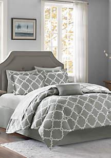 90° by Design Lab Madison Park Essentials Merritt Reversible Complete Comforter Set - Grey