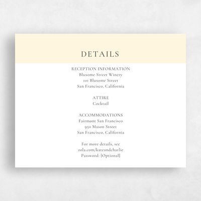 Butter, Yellow Wedding Enclosure - Potter