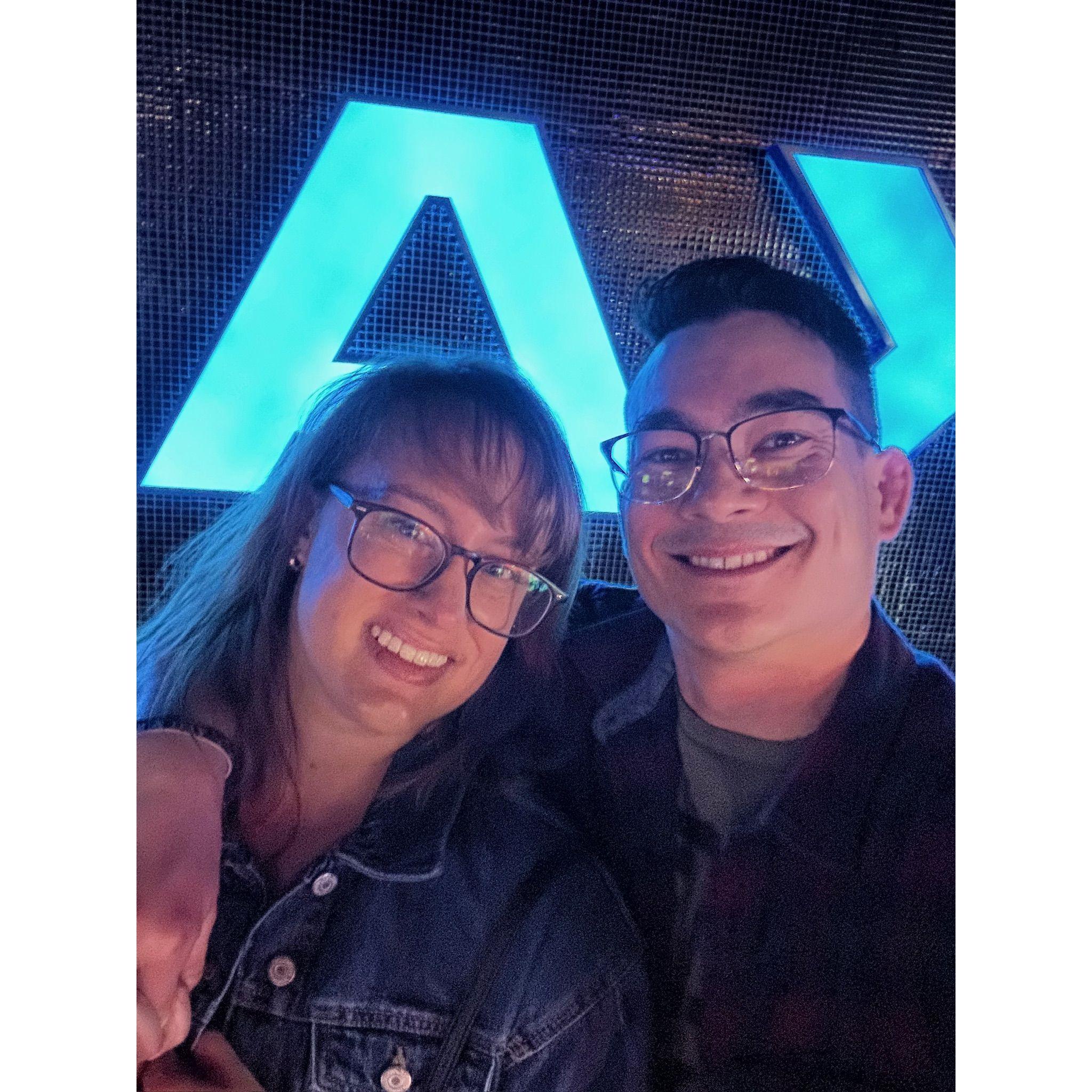 One of our many movie dates