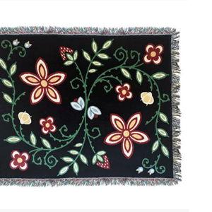 Woodland Floral Throw Blanket