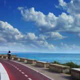 Cycling along the coast of Marina di Ragusa