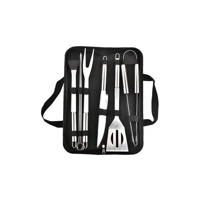 MOVSSOU BBQ Grill Tools Set Stainless Steel with Case 9 Pcs