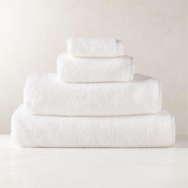 Kalani Organic Cotton White Bath Towel