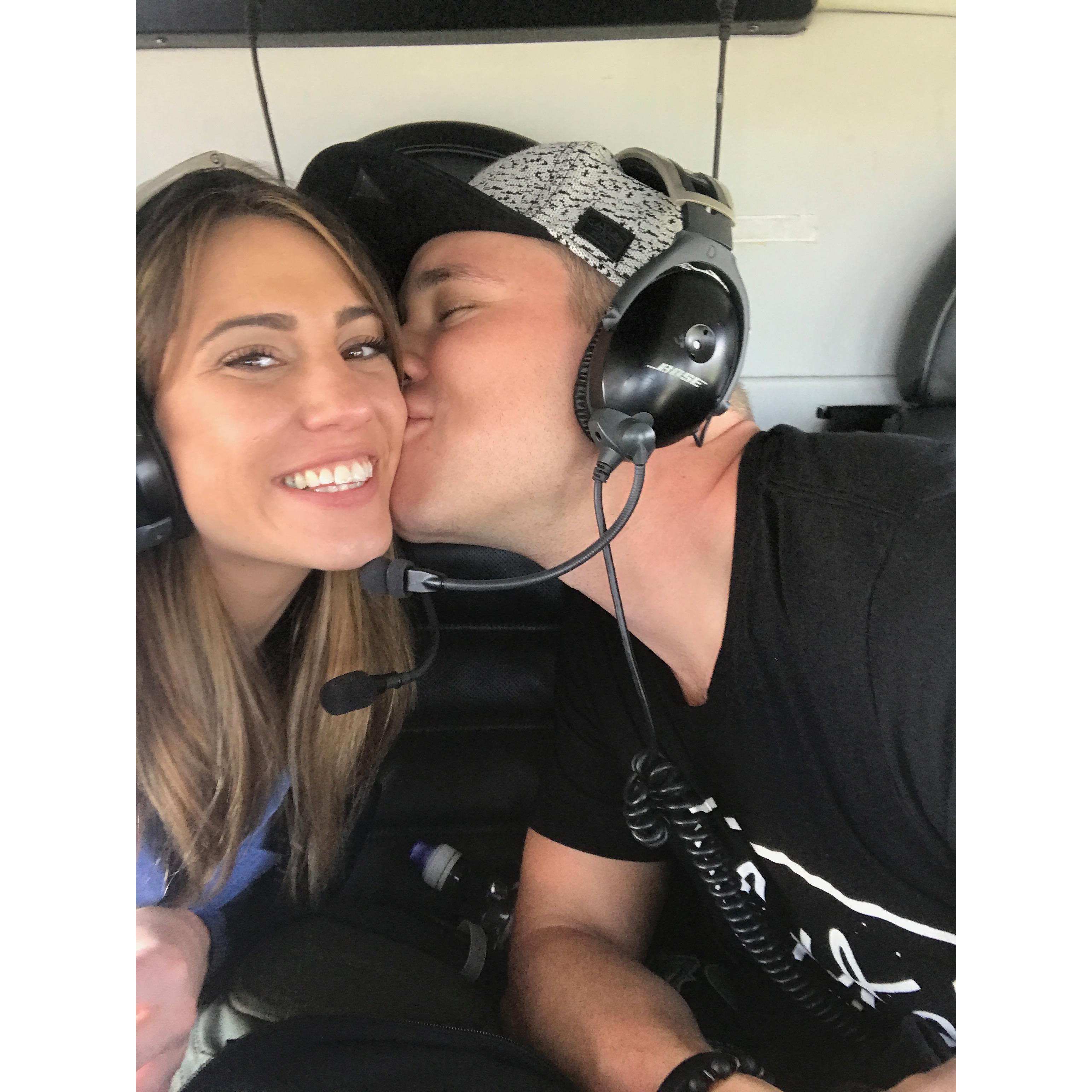 A suprise helicopter ride over England! What a dream!