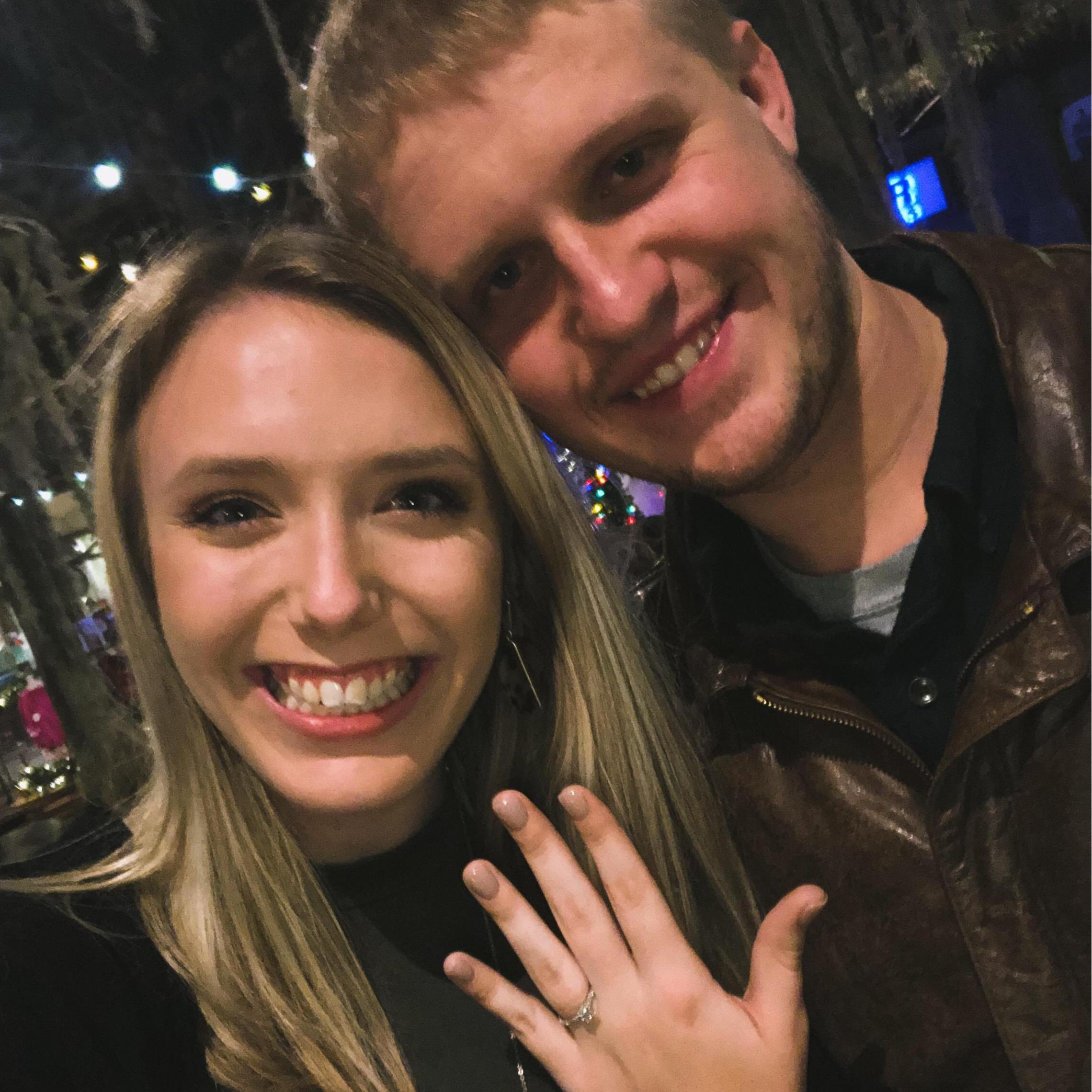 Right after he popped the big question!