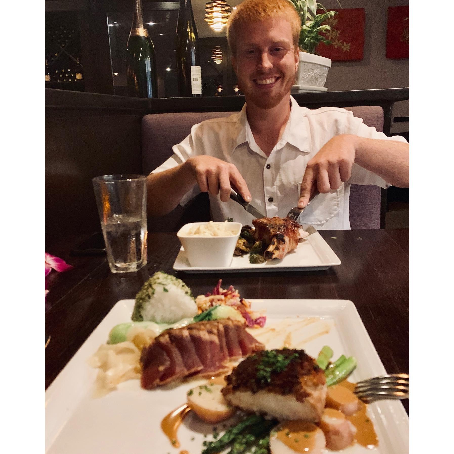 Farewell date night before Mackenzie went "galavanting through Europe" without Joseph for two weeks!