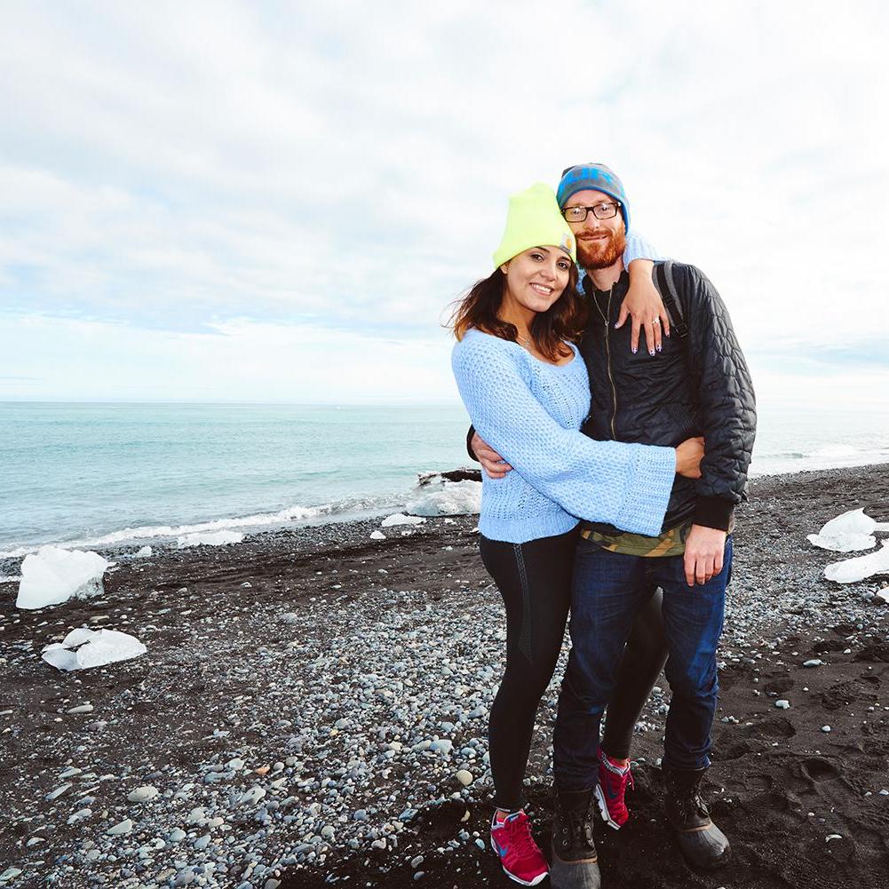 the first pic as a newly engaged couple!
