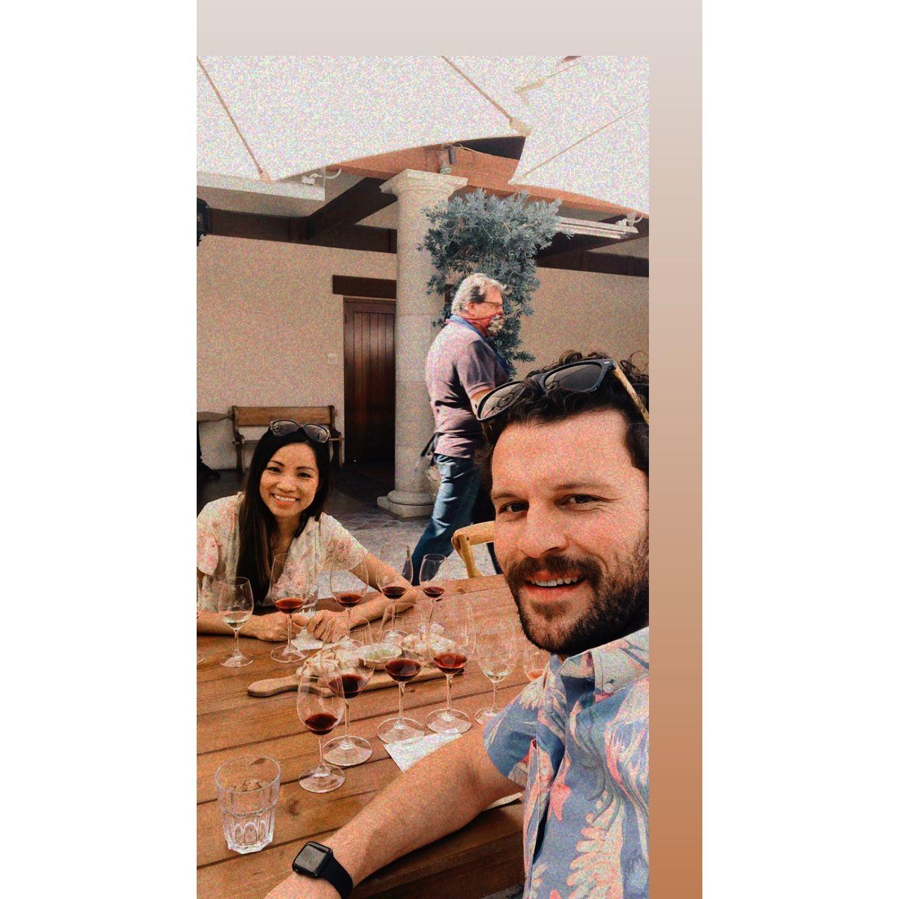 We meet during the world pandemic! Our first official date in wine country Napa/Sonoma