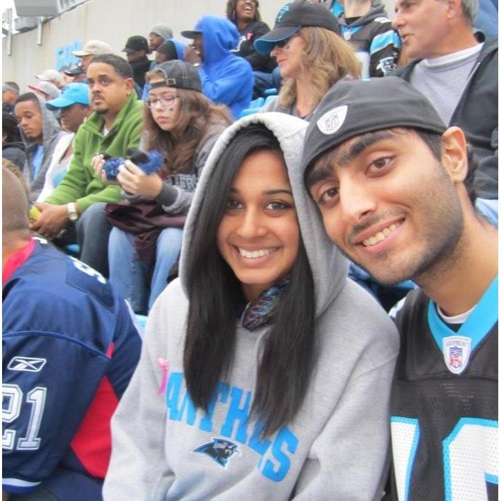 First Carolina Panthers game.